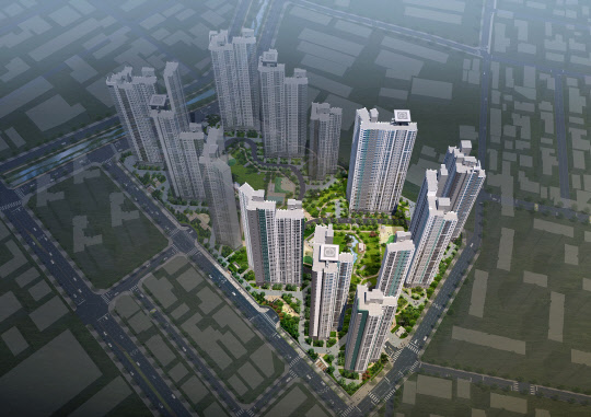 김해 푸르지오 하이엔드 조감도. <대우건설 제공>